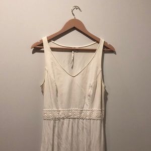 elegant long white dress